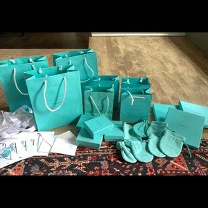 Authentic Tiffany Gift Bags/Boxes/Cards/Ribbons